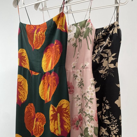 Reformation * Frankie Silk Dress * Daiquiri* Brand New π On Sale - Picture 4 of 8